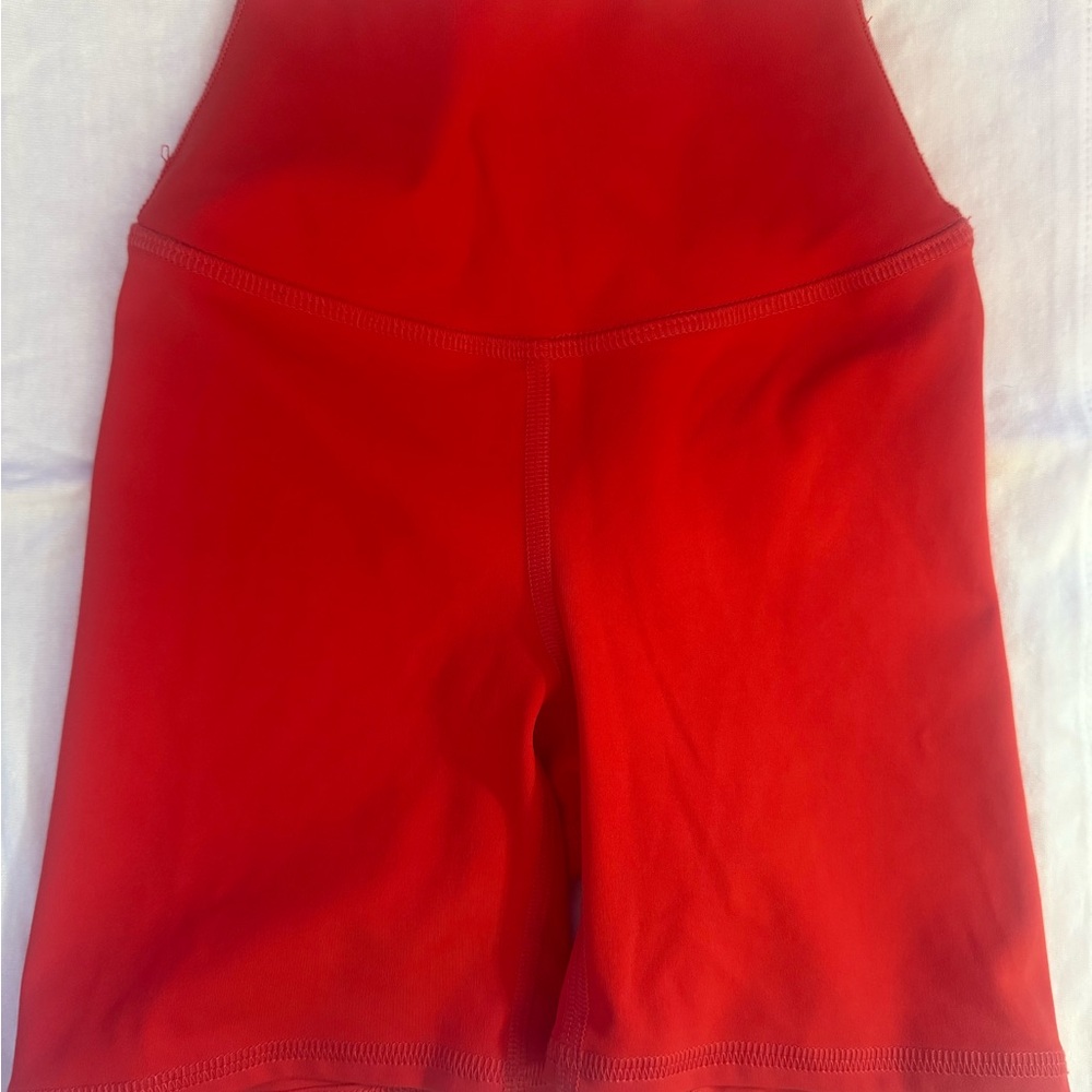 Vibrant Red Kids Shorts